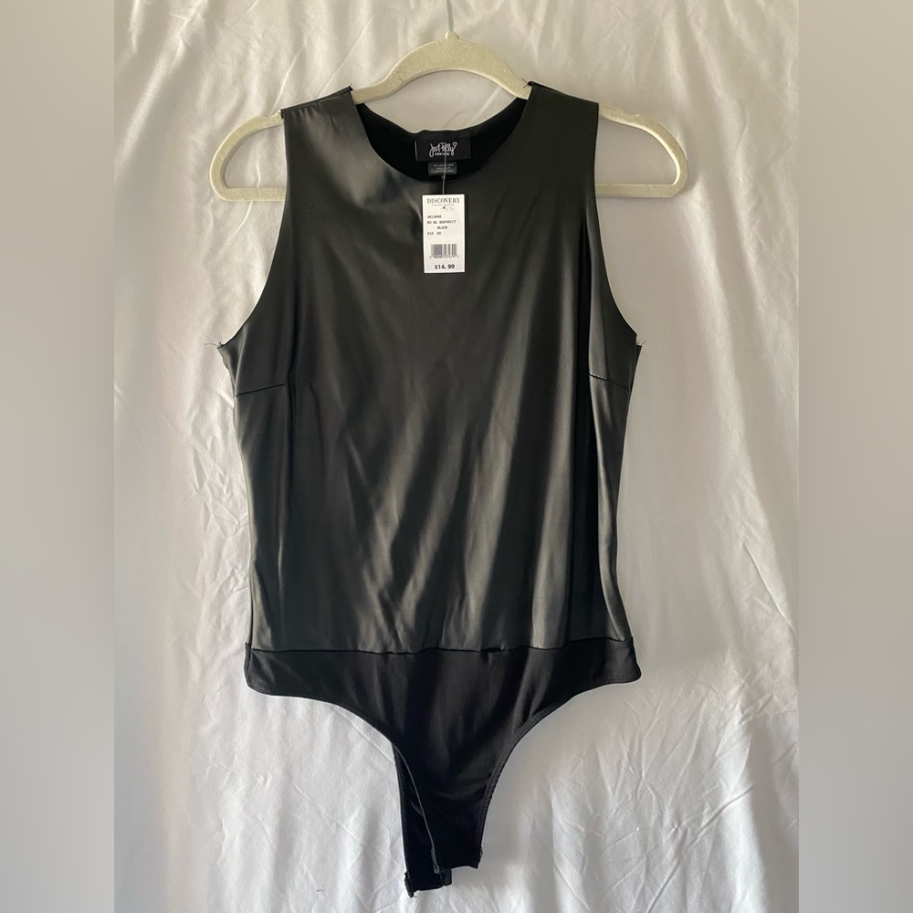 Black Leather Bodysuit